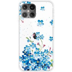 Mobigear Design iPhone 12 Pro Max TPU flexível Capa traseira - Star Flower