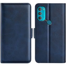 Mobigear Slim Magnet Motorola Moto G71 5G Etui z klapką typu portfel - Ciemnoniebieski