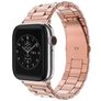 Mobigear Antwerp Ruostumaton teräs Apple Watch Ranneke Perhoslukko - 49/46/45/44 mm - Ruusukulta