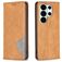 Mobigear Rhombus Slim Samsung Galaxy S26 Ultra Cover a libro - Cognac