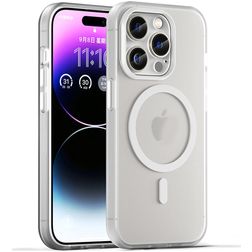 Mobigear Shockproof iPhone 16 Pro MagSafe Flexibel TPU Skal - Vit