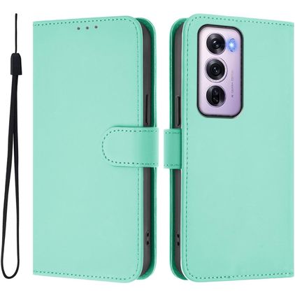 Mobigear Urban Wallet OPPO Reno 12 Pro Plånboksfodral med sedelfack - Grön