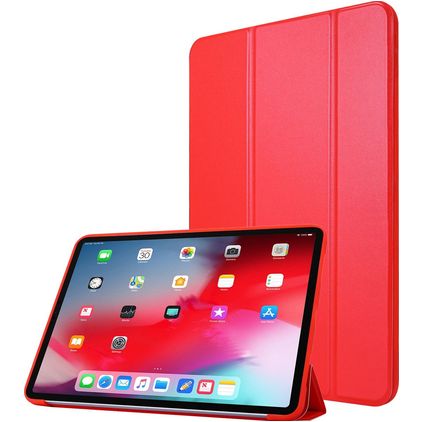 Mobigear Tri-Fold Gel iPad Pro 11 palců (2021) TPU / Umělá kůže Knížkové pouzdro - Červená