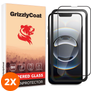 GrizzlyCoat Easy Fit iPhone 17e Tempered Glass Screen Protector - Case Friendly + Installation Frame (2-Pack)
