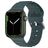 Mobigear Bumpy Silikoni Apple Watch Ranneke Solki - 42/41/40/38 mm - Vihreä