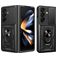 Mobigear Armor Ring Cam Slide Samsung Galaxy Z Fold 8 Ultra Tvrdý plast Zadní kryt odolný proti nárazům s prstýnkem a posuvnou krytkou fotoaparátu - Černá