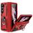 Mobigear Armor Ring Samsung Galaxy Z Fold 5 Funda Plástico rígido Carcasa Antigolpes con anillo - Rojo