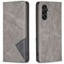 Mobigear Rhombus Slim Samsung Galaxy A56 Wallet case - Grey