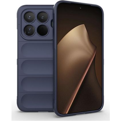 Mobigear Bumpy Xiaomi 15T Pro TPU flessibile Back cover - Blu scuro