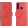 Mobigear Slim Magnet Huawei Y6p Pungetui med Seddelrum - Rød