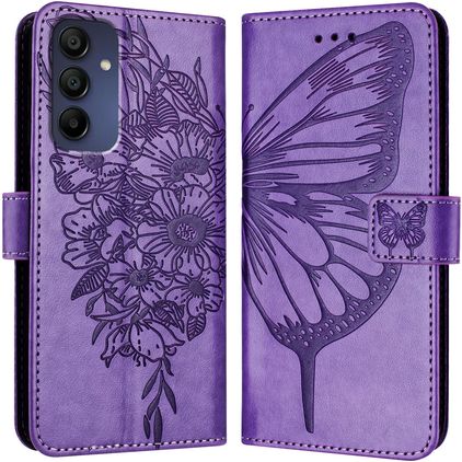 Mobigear Butterfly Samsung Galaxy A16 Capa livro Carteira - Roxo