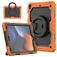 Mobigear RingGuard iPad 9 (2021) Funda Plástico rígido / Silicona Carcasa + Soporte - Negro / Naranja