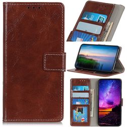 Mobigear Basic Samsung Galaxy A20e Plånboksfodral med sedelfack - Brun