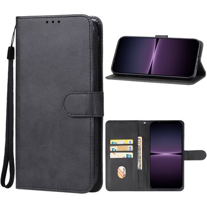Mobigear Wallet Sony Xperia 1 V Lompakkokotelo + Setelitasku - Musta
