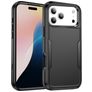 Mobigear Ultra Tough iPhone 17 Pro Max Tvrdý plast Zadní kryt odolný proti nárazům - Černá