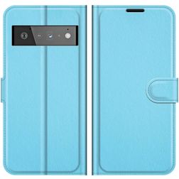 Mobigear Classic Google Pixel 6 Pro Lompakkokotelo + Setelitasku - Sininen