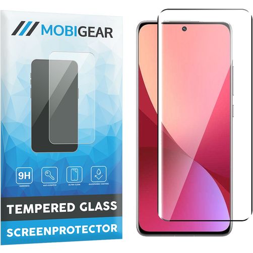 Mobigear Premium Xiaomi 12 Härdat glas Skärmskydd - Skalvänligt - Svart