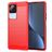 Mobigear Brushed Slim POCO F4 TPU flexível Capa traseira - Vermelho