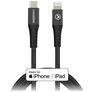 Mobilize Strong Nylon USB-C til Apple Lightning Kabel MFI 1 m - Sort
