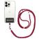 Mobigear Lanyard Universel justerbar mobilsnor - Rød / Sort