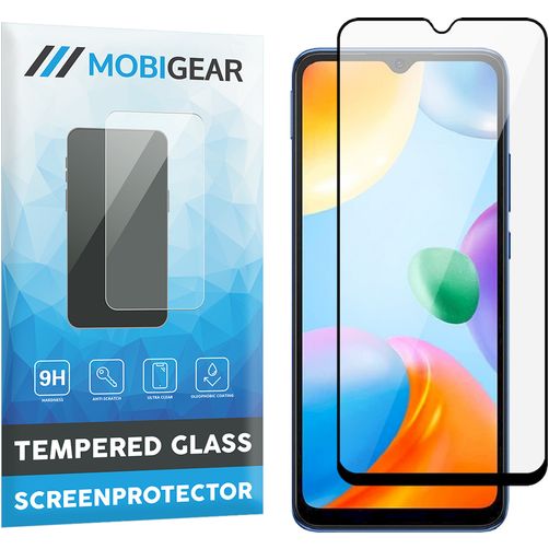 Mobigear Premium Xiaomi Redmi 10C Szkło hartowane Ochrona ekranu - Kompatybilna z etui - Czarny