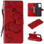 Mobigear Butterfly OPPO A94 5G Lompakkokotelo + Setelitasku - Punainen