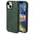 Mobiparts Classic iPhone 14 MagSafe TPU / Kunstlæder Bagsidecover - Emerald Green