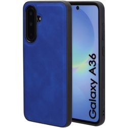 Mobiparts Classic Samsung Galaxy A36 MagSafe TPU / Umělá kůže Zadní kryt - Sapphire Blue