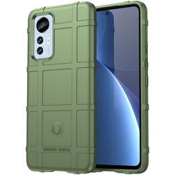 Mobigear Rugged Shield Xiaomi 12 Lite Flexibel TPU Skal Stötsäkert - Grön