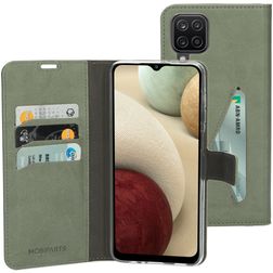 Mobiparts Classic Wallet Samsung Galaxy A12 Funda tipo libro Cartera - Stone Green