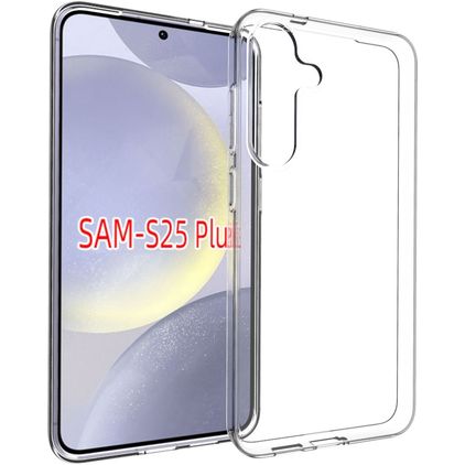 Mobigear Basics Transparente Samsung Galaxy S25 Plus TPU flexível Capa traseira - Transparente