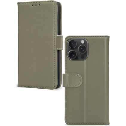 Mobilize Premium Gelly Wallet iPhone 15 Pro Max Capa livro Carteira - Verde
