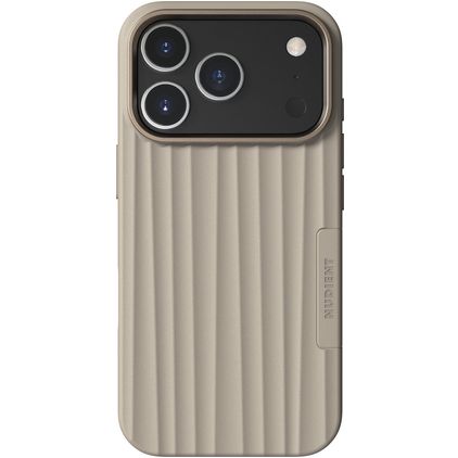 Nudient Bold iPhone 18 Pro MagSafe Hardcase Back cover - Linen Beige