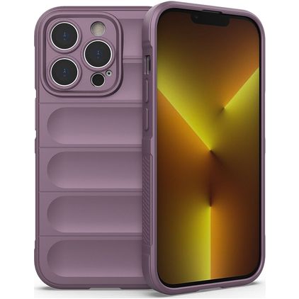 Mobigear Bumpy iPhone 14 Pro TPU flexível Capa traseira - Roxo