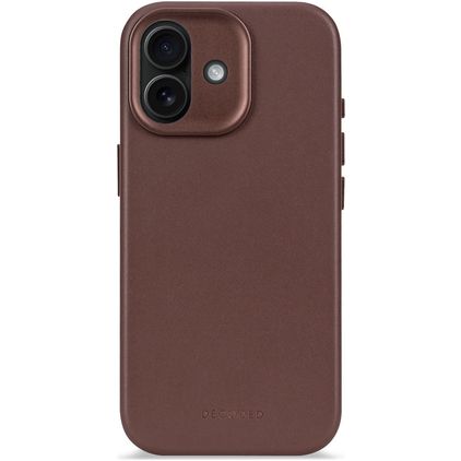 Decoded iPhone 17 Genuine Leather Back cover Shockproof - Dark Ruby