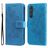 Mobigear Flowers Samsung Galaxy A55 Wallet case - Blue