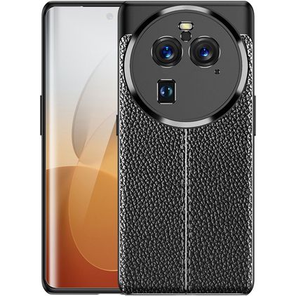 Mobigear Luxury OPPO Find X6 Pro TPU flexible Carcasa - Negro