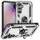 Mobigear Armor Ring Samsung Galaxy S23 FE Plástico rígido Capa traseira Antichoque com anel - Prateado