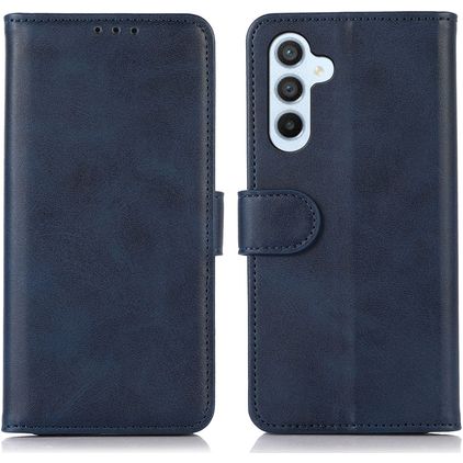 Mobigear Wallet Samsung Galaxy S24 FE Lompakkokotelo + Setelitasku - Sininen