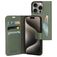 Mobiparts Classic Wallet iPhone 15 Pro Plånboksfodral med sedelfack - Stone Green