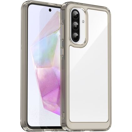 Mobigear Crystal Samsung Galaxy A36 Funda Plástico rígido Carcasa - Gris