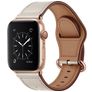 Mobigear Venezia Pelle Apple Watch Cinturino Fibbia ad ardiglione - 49/46/45/44 mm - Beige