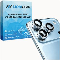 Mobigear Single Lens iPhone 18 Pro Glas Kameralinsebeskytter - Case Friendly - Light Blue