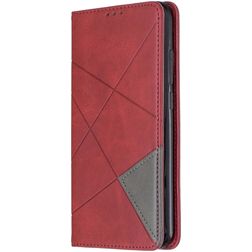 Mobigear Rhombus Slim Xiaomi Redmi Note 8 Etui z klapką - Czerwony