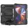 Mobigear SureGrip Xtreme iPad Pro 12,9 pollici (2020) Plastica rigida / Silicone Back cover + Portapenna + Tracolla + Supporto - Nero