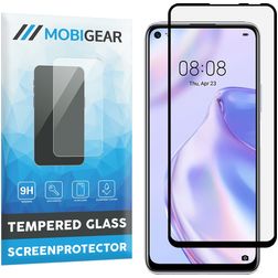 Mobigear Premium Huawei P40 Lite 5G Tvrzené sklo Ochrana displeje - kompatibilní s pouzdry - Černá