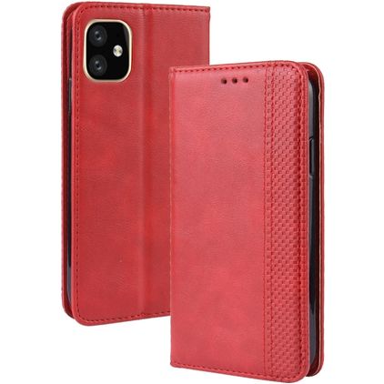 Mobigear Sensation iPhone 11 Funda tipo libro Cartera - Rojo