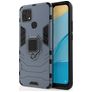 Mobigear Armor Ring OPPO A15 Hardcase Back cover Antiurto con anello - Blu