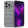 Mobigear Bumpy iPhone 14 Pro Max Joustava TPU Suojakuori - Harmaa