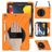 Mobigear SureGrip XGuard iPad 9 (2021) Plastica rigida / Silicone Back cover + Portapenna + Tracolla + Supporto - Arancione